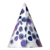 Polka Dot Wasserfarbe: Geometrisch Nahtlos. Partyhütchen (Rückseite)