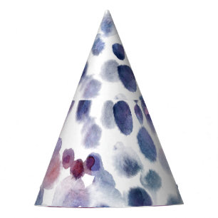 Polka Dot Wasserfarbe: Geometrisch Nahtlos. Partyhütchen