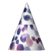 Polka Dot Wasserfarbe: Geometrisch Nahtlos. Partyhütchen (Links)