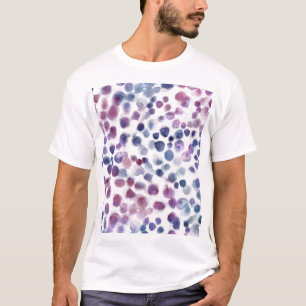 Polka Dot Wasserfarbe: Geometrisch Nahtlos. T-Shirt