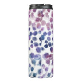 Polka Dot Wasserfarbe: Geometrisch Nahtlos. Thermosbecher (Rückseite)