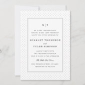 Polka Dot Wedding Einladung (Vorderseite)