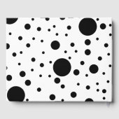 Polka Dot Wedding Guestbook Gästebuch (Rückseite)