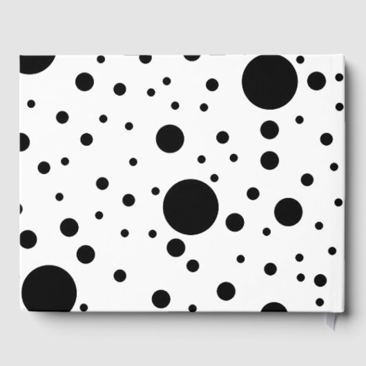 Polka Dot Wedding Guestbook Gästebuch (Rückseite)