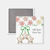 Polka Dot Weihnachtskekse Magnet (Vorderseite/Rückseite)