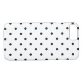 Polka Dot White & Black Case-Mate iPhone Hülle (Rückseite (Horizontal))