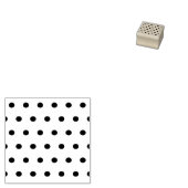 Polka Dot Wood Briefmarke (Midnight Blue & Soft Pi Gummistempel (Stempel)