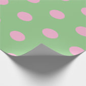 Polka Dot Wrapping Paper (Seite Grün & Pastell Pin Geschenkpapier (Ecke)
