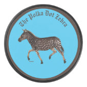 Polka Dot Zebra English Pub Eishockey Puck (Vorderseite)