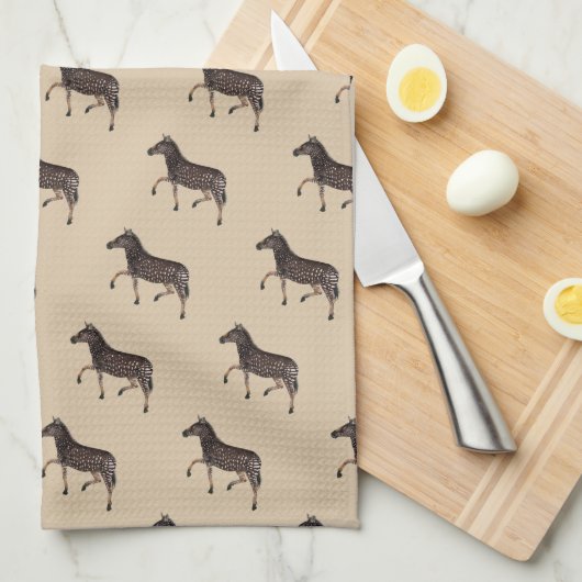 Polka Dot Zebra English Pub Geschirrtuch (Viertel Falte)