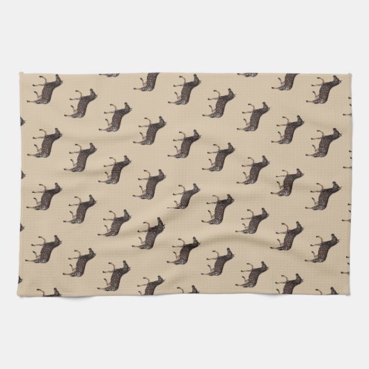 Polka Dot Zebra English Pub Geschirrtuch (Horizontal)