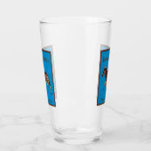 Polka Dot Zebra English Pub Glas (Links)