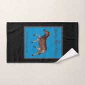 Polka Dot Zebra English Pub Handtuch (Handtuch)