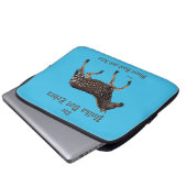 Polka Dot Zebra English Pub Laptopschutzhülle (Vorne Knopf)