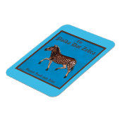 Polka Dot Zebra English Pub Magnet (Linke Seite)