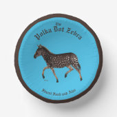 Polka Dot Zebra English Pub Paper Tellers Pappteller (Vorderseite)