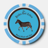 Polka Dot Zebra English Pub Paper Tellers Pokerchips (Vorderseite)