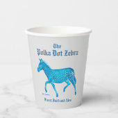 Polka Dot Zebra English Pub Pappbecher (Vorderseite)