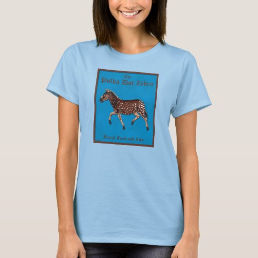 Polka Dot Zebra English Pub T-Shirt (Vorderseite)