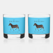 Polka Dot Zebra English Pub Whiskyglas (Vorderseite)