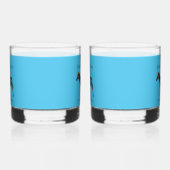Polka Dot Zebra English Pub Whiskyglas (Links)