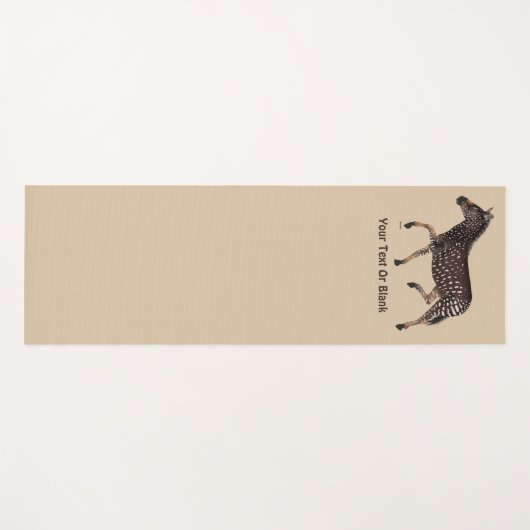 Polka Dot Zebra Yogamatte (Vorderseite (Horizontal))