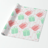 Polka DotGreen und Pink Presents Geschenkpapier (Ungerollt)