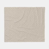 Polka dotiert auf einem texturierten Beige Fleecedecke (Vorderseite (Horizontal))