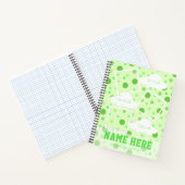 Polka Dots 1. Geburtstag Baby Milestone Gästebuch Notizblock (Innenseite)