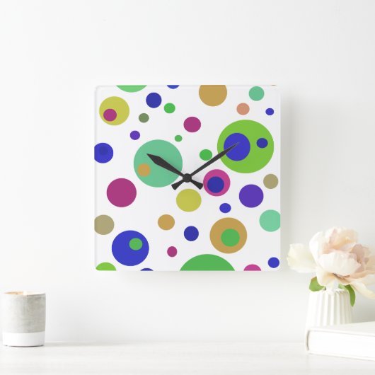 Polka Dots Acrylwand Uhr (Zuhause)