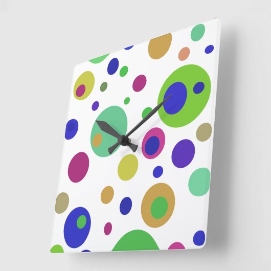 Polka Dots Acrylwand Uhr (Winkel)