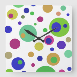 Polka Dots Acrylwand Uhr