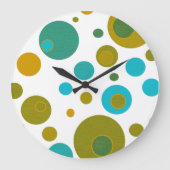 Polka Dots Acrylwand Uhr (Vorderseite)