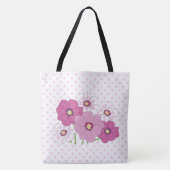 Polka Dots and Blume Tasche (Vorderseite)