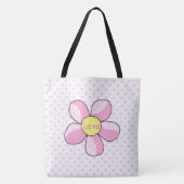 Polka Dots and Blume Tasche (Vorderseite)