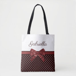 Polka Dots and Bow Tasche