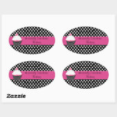 Polka Dots and Cupcake Bakery Box Stickers (Blatt)