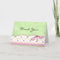 Polka Dots and Dragonfly Danke Karte