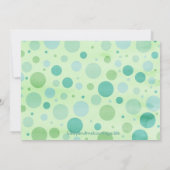 Polka Dots and Giraffe - Vielen Dank Dankeskarte (Rückseite)