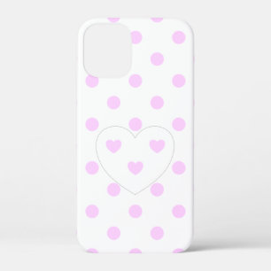 Polka Dots and Hearts 4 - Weiß - niedlich mädche Case-Mate iPhone Hülle