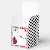 Polka Dots and Niedliche Ladybugs Gastgeschenk Box Geschenkschachtel (Geöffnet)