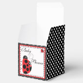 Polka Dots and Niedliche Ladybugs Gastgeschenk Box Geschenkschachtel (Geöffnet)