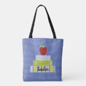 Polka Dots and Stack Books Teachers Tasche (Rückseite)