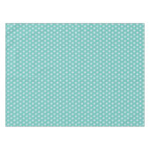 Polka Dots Aqua Tischdecke (Vorderseite (Horizontal))