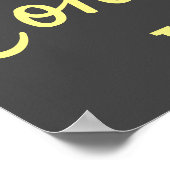 Polka dots Aquarell boho Pop Art Poster (Ecke)