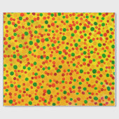 Polka dots Aquarellmuster Geschenkpapier (Flach)