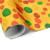 Polka dots Aquarellmuster Geschenkpapier (Rolleneckpunkt)