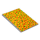 Polka dots Aquarellmuster Notizblock (Rechte Seite)
