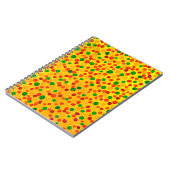 Polka dots Aquarellmuster Notizblock (Linke Seite)