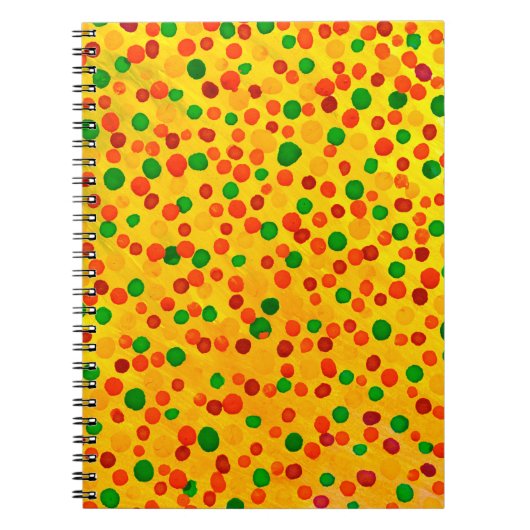Polka dots Aquarellmuster Notizblock (Vorderseite)